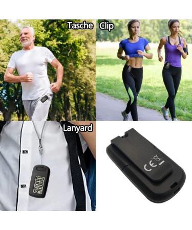 Pulivia 3D Pedometer - Accurate Step Counter for Walking Clip & Lanyard Ideal for Kids Men & Women | International Shipping - Buy Online on GoSupps.com