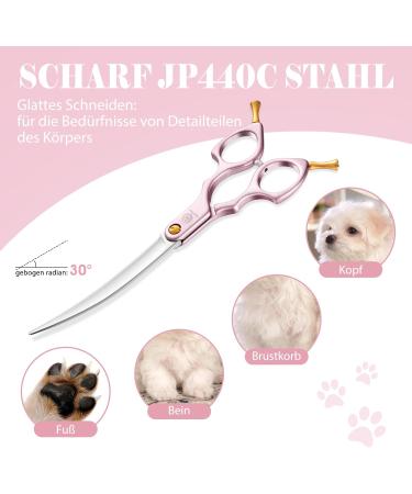 Purple Dragon 6.5 Dog Grooming Scissors - Ultra-Light Aluminum Handle JP 440C Steel - Perfect for Dog & Cat Hairdressers - Beginners Friendly - Buy Online on GoSupps.com