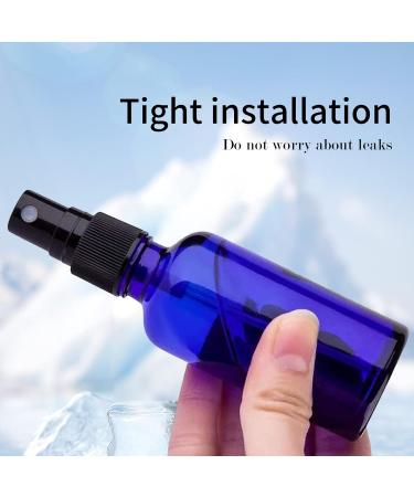 8 Pack of 50ml Blue Glass Spray Bottles - Portable and Refillable Cosmetic Atomizer for Travel and Makeup - Buy Online on GoSupps.com