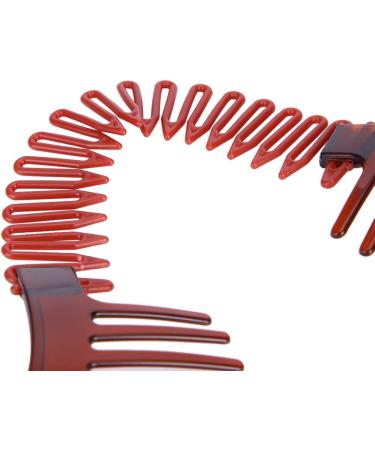 Xiton 1PC Bendable Plastic Hair Comb Ponytailer Hair Styling Tool Modern Banana Clip Interlocking Comb French Side Comb For Women Girls DIY Hair Style(Chocolate) - Buy Online on GoSupps.com