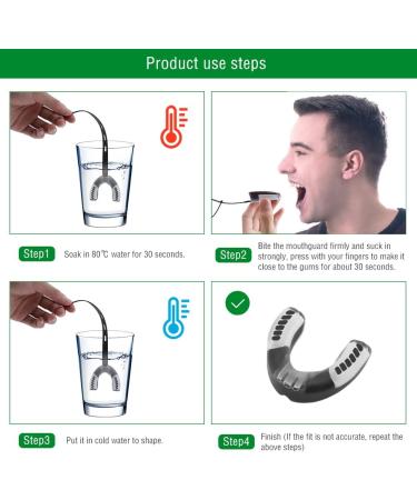 2 Pack Youth Mouth Guard with Strap - Teeth Armor for Boxing, MMA, Football, Basketball, Hockey, Karate, Rugby - Protects Braces - Adult Size - Buy Online on GoSupps.com