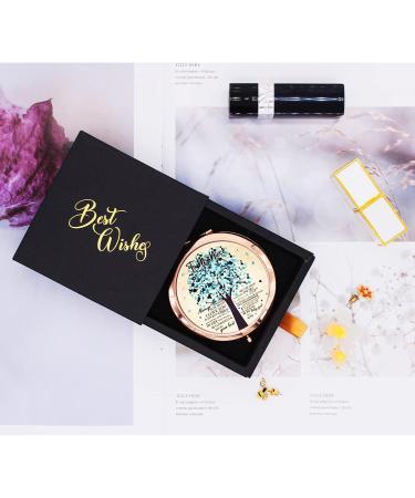 Wailozco Personalized Rose Gold Compact Mirror - Unique Gift for Niece from Mom - Meaningful Niece Graduation Birthday Present - Buy Online on GoSupps.com