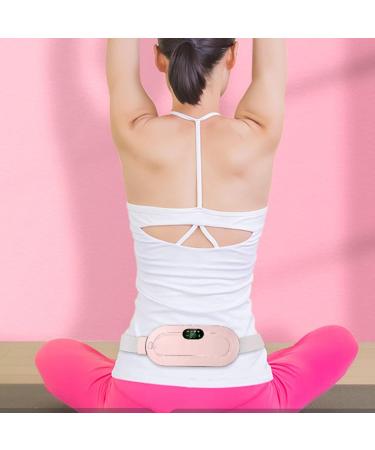 Menstrual Heating Pad - 4 Speed Waist Cramp Relief Heating Belt | Pink Uterus & Stomach Support - Buy Online on GoSupps.com