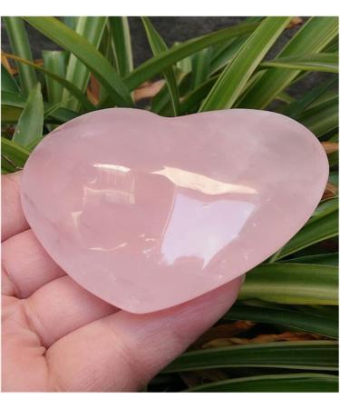 Crystal Rough 1 pcs Natural Pretty Pink Quartz Crystal Heart Decoration - Buy Online on GoSupps.com