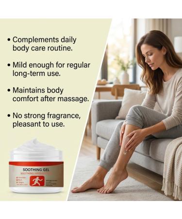 Gel apaisant doux pour la peau inspir d'ingr dients naturels 50 g - Formule douce pour apaiser les muscles et les articulations sans additifs irritants pour une sensation de fra cheur. - Buy Online on GoSupps.com