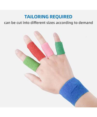 12 Roll Self-Adhesive Cohesive Bandage 10cm - Elastic Wrap for Fingers Hands Pets & Horses - Ideal for Veterinary Use (Red) - Buy Online on GoSupps.com