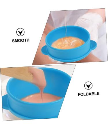 Stobok 8-Piece Silicone Waxing Bowl Set - Non-Stick Hair Removal Wax Heating Containers | 4 Blue Bowls (13.2x11cm) for Easy Stirring & Cleanup - Buy Online on GoSupps.com