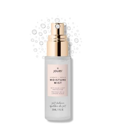 Jouer Hydrate & Repair Moisture Mist with Blue Light Protection 30ml - Face Spray Mist Hydrating - Makeup Refreshing Mist - Vegan Friendly - Paraben Gluten Cruelty & Talc Free 1 Fl Oz (Pack of 1)