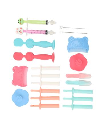 21Pcs Baby Grooming Kit Baby Healthcare Kit Gas Reliever Nasal Aspirator Comb Brushes Tweezers Newborn Healthcare Kit Baby Nail Kits for Newborn Infant Manicure Set