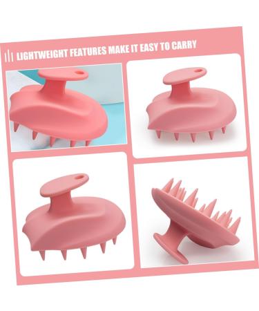Beaupretty 4-Pack Silicone Shampoo Brush Massage Device for Hair Wash | Small Comb for Scalp Health | 10.80x9.50x7.50cm - Buy Online on GoSupps.com