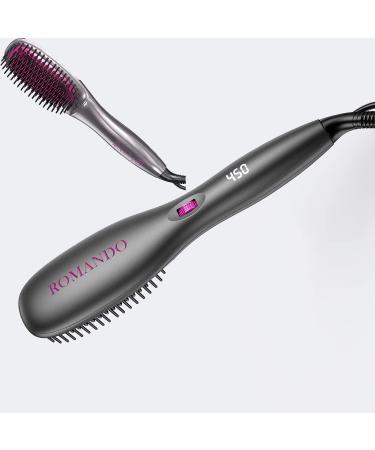 Double Ionic Hair Straightener Brush - Black | Multi Styler for Effortless Styling - Buy Online on GoSupps.com