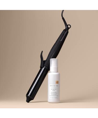 Kristin Ess Hair NANOBLACK Automatic Ceramic Curling Iron & Heat Protectant Spray - Dual Voltage Beach Waver | Perfect Curls & Styling - Buy Online on GoSupps.com