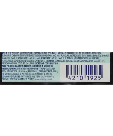 AIRWAVES Black Mint Menthol Sugar Free Chewing Gum 10 Pellets - Buy Online on GoSupps.com