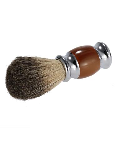 Professional Pure Badger Hair Shaving Brush with Resin Handle - Best Barber Tool for Men's Facial & Beard Care - Buy Online on GoSupps.com