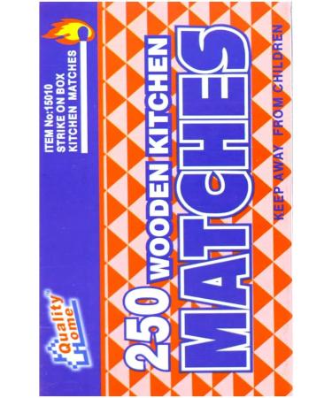 OCD Bargain Wooden Kitchen Matches 250 per Pack - Strike On Box for Candles, Kitchen, Camping, Outdoor - 4 Packs - Buy Online on GoSupps.com