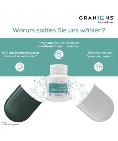 Coenzyme Q10 120mg | Ubiquinol Precursor for Cellular Health | 30 Capsules - Granions - Buy Online on GoSupps.com