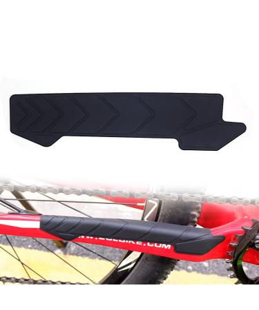 Bicycle Frame Chain Guard Silicone Protective Sticker Protective Cover Wrap Bicycle Chain Care Bracket Sticker, Enhance Protection Chain Pad for Mountain Bike, BMX, MTB, Road Bike (2 pcs)
