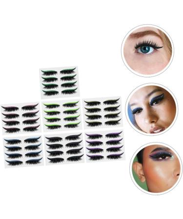 Angoily 28 Pairs Glitter Eyeliner Fake Eyelashes Fake Lashes Decor Water Proof Tape Eyelash Tapes Tool Flash 1 count (Pack of 1) As Shown 1 - Buy Online on GoSupps.com