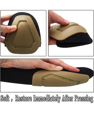 Wallfire Lightweight Tactical Knee Pads - Wear-Resistant Multicam Accessories for Airsoft & Military (Tan) - International Shipping Available - Buy Online on GoSupps.com