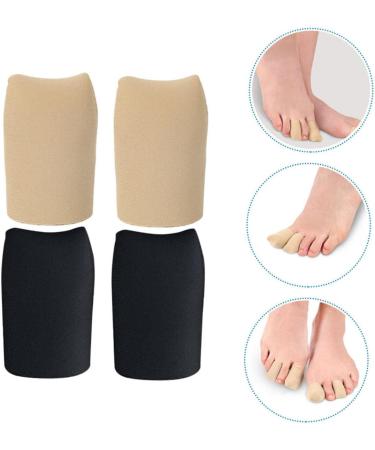 Silicone Toe Sleeves 2 Pairs - Pinky Toe Guards for Sneaker Toe Protection - Buy Online on GoSupps.com