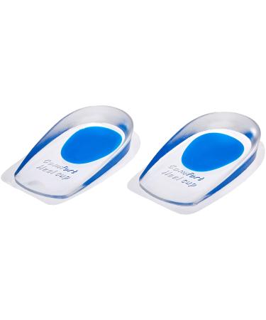 TechSmile Gel Heel Cushions 1 Pair Plantar Fasciitis Support Pads for Shoes