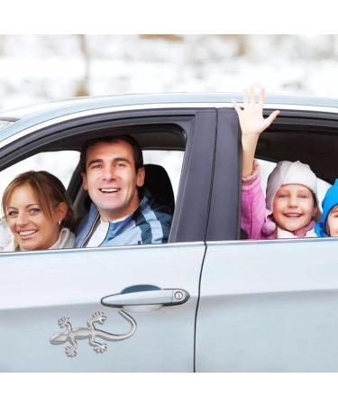 3D Gecko Car Sticker | Metal Wall Decor | Gecko Decal Badge Badge Decoration Car Accessories Calakono Silver - Buy Online on GoSupps.com