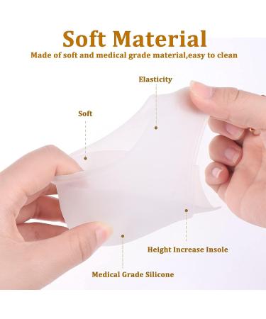 Invisible Height Increase Insole 3CM/4CM - 2 Pairs Unisex Silicone Heel Lift Inserts - Buy Online on GoSupps.com