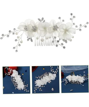 MAGICLULU Flower Side Hair Comb Headwear for Women Hair Accessory for Hair Jewels for Women Hair Accessory Bridal Headpiece Tiara Bride The Flowers Accessories Rhinestones - Buy Online on GoSupps.com