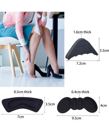 9 Pairs of Heel Cushion Inserts - Heel Protection & Filler Pads for Loose Shoes - Multicolored Shoe Heel Holders - Buy Online on GoSupps.com