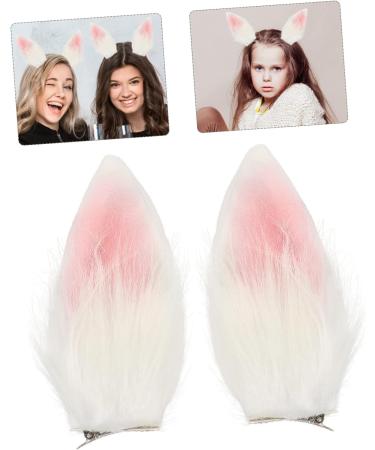 minkissy 1 Pair Bunny Ear Hair Clip Bunny Ears Hairpin Bunny Accessories for Women Rabbit Ear Prop Costume Accessory Barrettes for Girls Rabbit Cosplay Prop Accessory Dress Prom Plush Miss - Buy Online on GoSupps.com
