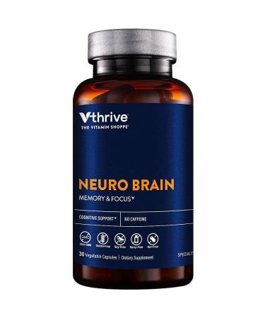 Neuro Brain Health to Support Memory Focus & Cognitive Support a" Caffeine-Free (30 Vegetable Capsules)
