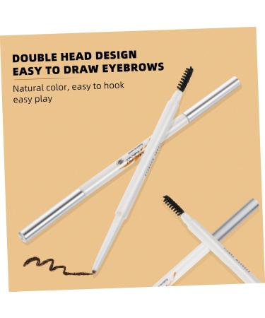 TOVINANNA 2pcs Double-headed Waterproof Eyebrow Pencil 2 in 1 Brow Pen Abs (shell) To Rotate Wild Makeup Tools 1 count (Pack of 1) Assorted Color - Buy Online on GoSupps.com