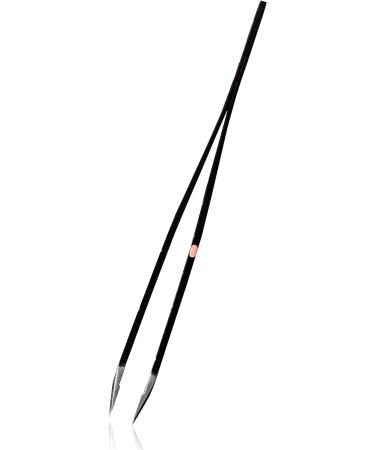 Rubis Action Painting Tweezers - Precision Pointed Eyebrow Plucking Tool - Professional Black Sloping Tips for Hair Removal - Buy Online on GoSupps.com