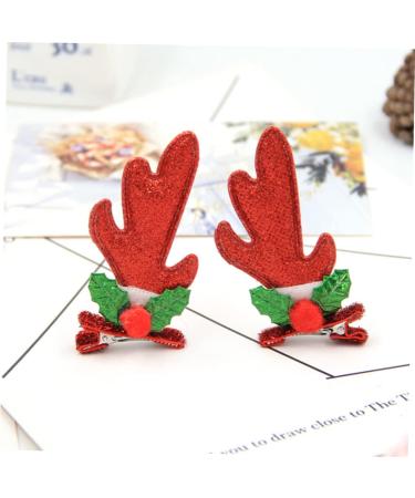 Beaupretty 8 Pairs Hair Jewels for Women Cute Hair Accessories Christmas Party Stocking Suffers Girl Hair Clips Kids Hair Accessories Hair Pin Miss Hairpin Gold Powder Cloth Three-dimensional - Buy Online on GoSupps.com