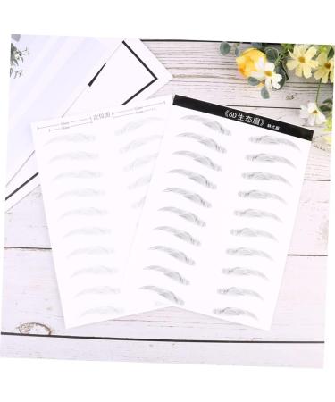 SOESFOUFU 2 Pairs Hair- Eyebrows Eyebrow Stickers Eyebrowsb Simulation Eyebrow Makeup Tools Water Proof 3d - Buy Online on GoSupps.com