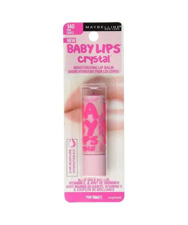 Maybelline New York Baby Lips Crystal Lip Balm Pink Quartz 140 0.15 oz (Pack of 6)