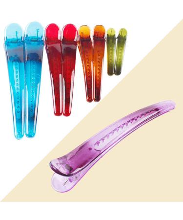 Fodattm 12pc Professional Hair Clips - Non-Slip Colorful Crocodile Clamp Hair Styling Duck Beak Clips (4.8cm/1.9in) - International Shipping Available - Buy Online on GoSupps.com