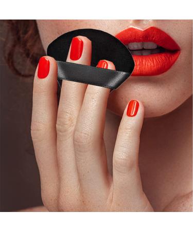 6 Pack Reusable Washable Black Powder Puff Set - Soft Triangle Makeup Puffs for Face & Body - Plush Sponge for Wet/Dry Makeup Application - Buy Online on GoSupps.com