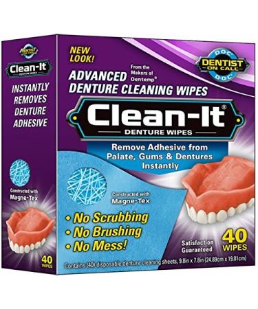 D.O.C. DENTURE WIPES Size: 40 by "Majestic Drug Co. Inc."