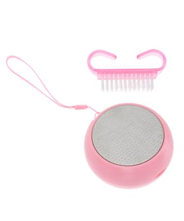 Housoutil 1pc Foot Foot File Scrubber Practical Food Heel Pedicure File Foot Care Props Heel Scraper Pedi File Pink Sander Stainless Steel Crusty