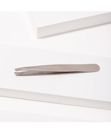 Tweezerman Slant Tweezer - Classic Stainless Steel | Precision Eyebrow Tweezers - Buy Online on GoSupps.com