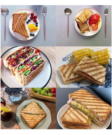 Kcvzitrds 1 PCS Double Side Sandwich Pan Triangle Shape Sandwich Pan for Household Easy to High Temperature Resistance Evenly Heated - Buy Online on GoSupps.com