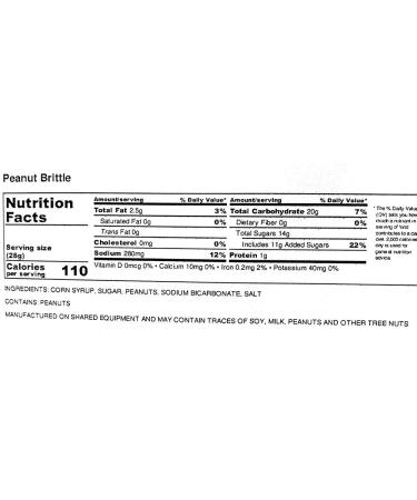 Peanut Brittle Candy | Old Fashioned - 95 Years Old Recipe | Premium Peanuts | 2 Pounds - Buy Online on GoSupps.com