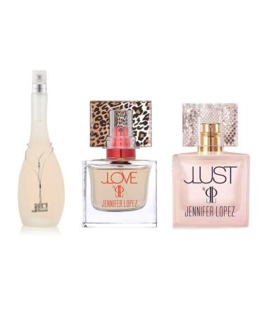 Jennifer Lopez JLove JLust and Glow Eau De Parfum Collection Gift Set - 1 OZ. Each