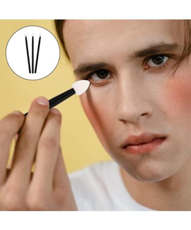 Baluue 3pcs Makeup Brush Eyeshadow Brush Eyeshadow Sponge Brush Makeup Applicator Plastic Handle Black - Buy Online on GoSupps.com