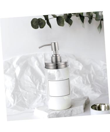 Alipis Medium Pumps Head - Stainless Steel & Acrylic Storage Containers for Bathroom Organization - Set of 2 7.5x7.5x2.5cm - Durable Germ-Free Lotion Dispenser - Buy Online on GoSupps.com