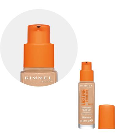 Rimmel London Lasting Radiance Medium Coverage Anti Pollution Foundation 070 Porcelain 30ml - Pack of 1 - Buy Online on GoSupps.com