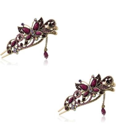 Beaupretty French Hair Pin hair for women Rhinestones Hair Clips hair for buns french pin Hairpins metal hair clips for women Rhinestones hairpin hair clips for women bride - Buy Online on GoSupps.com