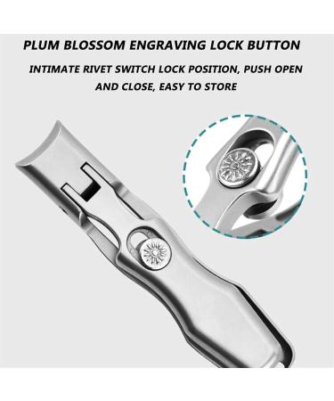 German Nail Clippers for Men Lux Grip German Nail Clippers Lux Nail Clipper for Thick Nails Ultra Sharp Anti-Splash Nail Clippers with Catcher File(Silver) - Buy Online on GoSupps.com