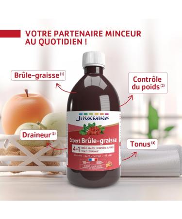 JUVAMINE - Expert 4-in-1-500mL Fat Burner - Fat Burner - Weight Control - Tone - Drainage - 10 Day Program - Sugar Free - Citrus Flavor - Buy Online on GoSupps.com